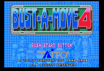 Bust-A-Move 4 Title Screen